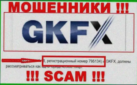 Номер регистрации очередных мошенников всемирной сети internet компании ГКФХ ЕСН - 795134