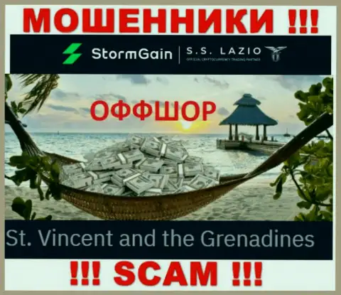 St. Vincent and the Grenadines - здесь, в офшоре, отсиживаются воры StormGain