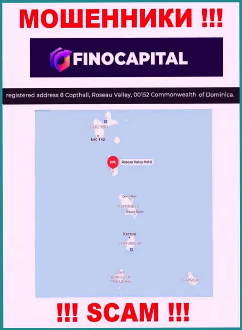 FinoCapital Io - это ЖУЛИКИ, скрылись в оффшоре по адресу: 8 Copthall, Roseau Valley, 00152 Commonwealth of Dominica