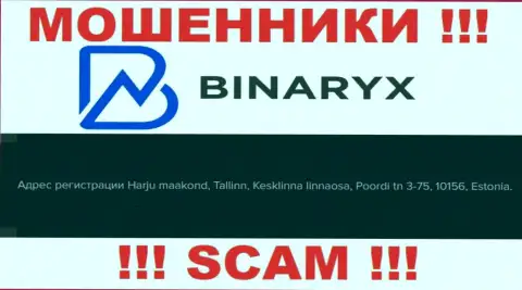 Не верьте, что Binaryx Com находятся по тому адресу, что представили у себя на веб-сайте