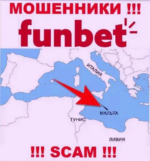 Контора FunBet - это internet разводилы, отсиживаются на территории Malta, а это оффшор