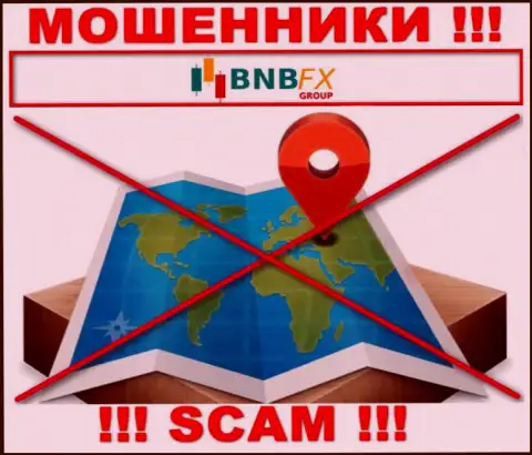 На онлайн-сервисе BNB FX напрочь отсутствует информация относительно юрисдикции этой конторы