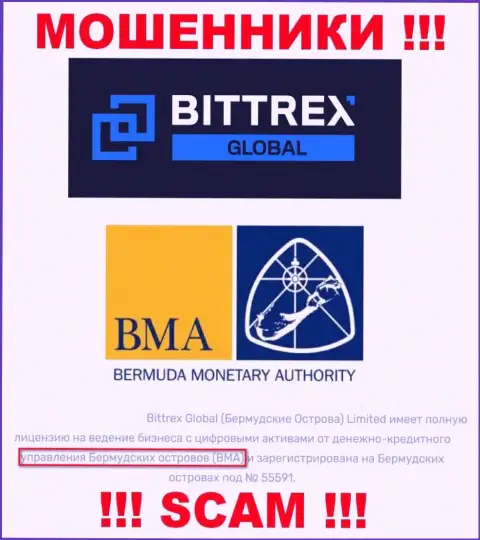 И компания Bittrex и ее регулирующий орган - BMA, являются обманщиками