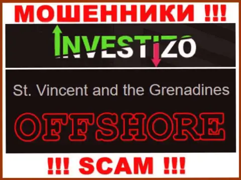 Так как Investizo имеют регистрацию на территории St. Vincent and the Grenadines, прикарманенные средства от них не вернуть