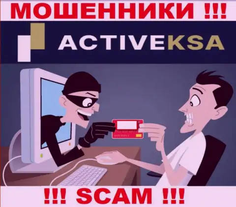 Не попадите в грязные руки к интернет мошенникам Activeksa, так как можете лишиться финансовых средств