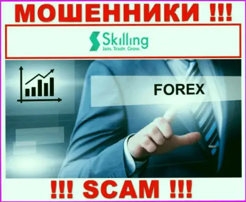 Что касается вида деятельности Skilling (Forex) - 100 % лохотрон