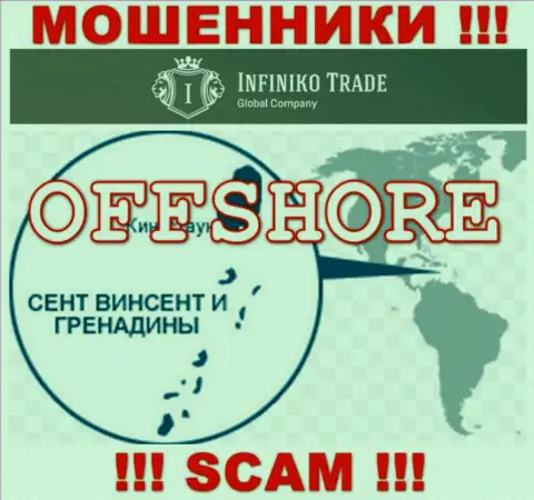 Infiniko Trade это мошенники, их место регистрации на территории Сент-Винсент и Гренадины