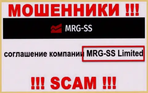 Юр лицо организации MRG SS - это MRG SS Limited, инфа позаимствована с официального сайта