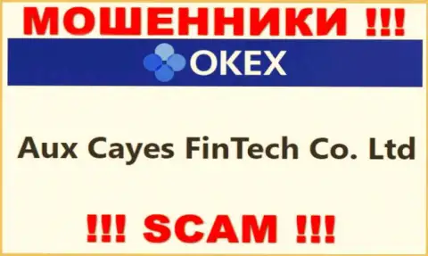 Aux Cayes FinTech Co. Ltd это контора, которая руководит мошенниками OKEx Com