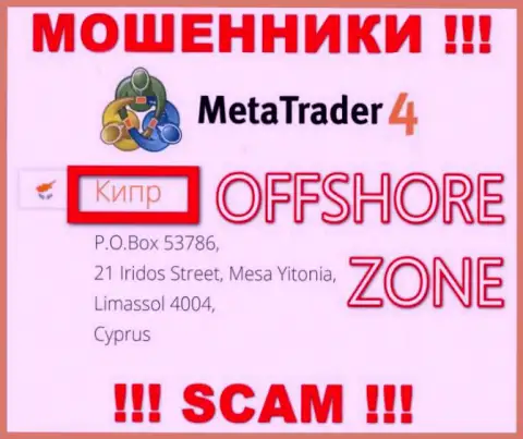 Организация MetaQuotes Ltd имеет регистрацию довольно-таки далеко от своих клиентов на территории Cyprus