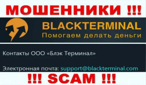 Не советуем связываться с интернет-аферистами BlackTerminal, даже через их адрес электронной почты - жулики