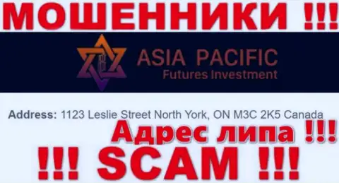 Будьте крайне осторожны ! AsiaPacificFuturesInvestment - это явно мошенники !!! Не хотят показать подлинный официальный адрес конторы