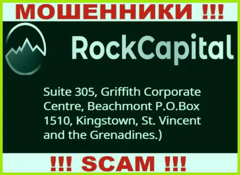 За лишение денег людей internet мошенникам Rocks Capital Ltd ничего не будет, потому что они осели в оффшоре: Suite 305 Griffith Corporate Centre, Kingstown, P.O. Box 1510 Beachmout Kingstown, St. Vincent and the Grenadines