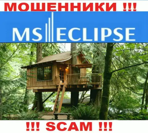 Неизвестно где именно расположен лохотрон MS Eclipse, собственный адрес регистрации прячут