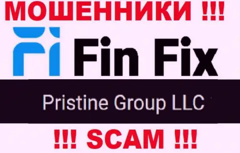 Юридическое лицо, управляющее обманщиками FinFix World - это Pristine Group LLC