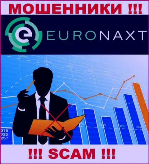 Махинаторы EuroNaxt Com безнаказанно мошенничают - у них нет ни лицензии ни регулирующего органа