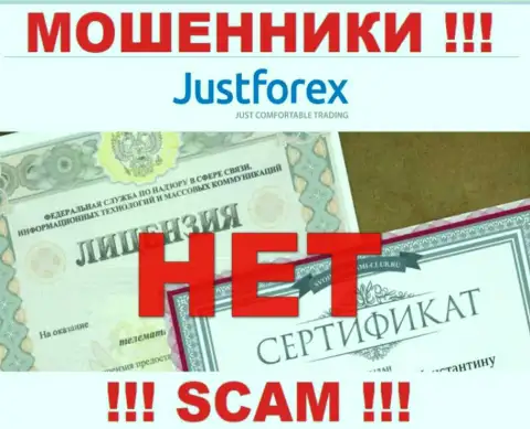 JustForex - это МАХИНАТОРЫ !!! Не имеют разрешение на ведение деятельности
