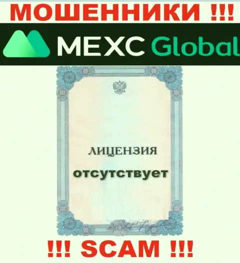 У лохотронщиков MEXC Global на сервисе не указан номер лицензии компании ! Осторожно