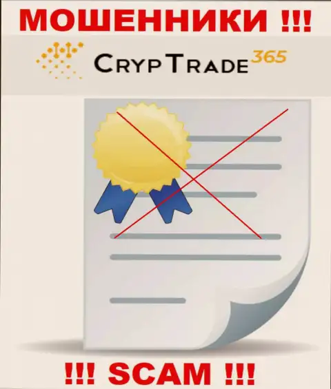 С Cryp Trade365 весьма рискованно совместно сотрудничать, они даже без лицензии, цинично сливают вложенные денежные средства у клиентов