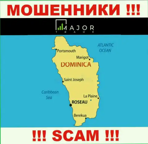 Мошенники MajorTrade пустили корни на территории - Commonwealth of Dominica, чтобы спрятаться от ответственности - ЖУЛИКИ