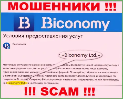 Юридическое лицо, управляющее internet-махинаторами Biconomy Com - это Biconomy Ltd