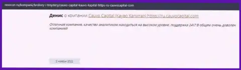 Организация CauvoCapital Com описана в отзыве на web-ресурсе revocon ru