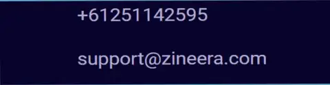 Контактные данные компании Zinnera