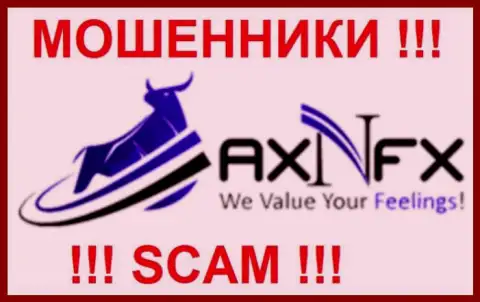 Логотип лохотронного брокера AXN FX
